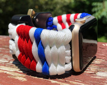 Charger l'image dans la galerie, Paracord Watch Band compatible with Apple Watch Series 1, 2, 3, 4, 5, 6, 7, 8, Ultra & SE (watch not included)