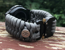 Load image into Gallery viewer, Samsung Galaxy Watch Band, Galaxy 42mm, Galaxy 46mm, Gear S3 Frontier, Gear S3 Classic, Gear Sport, 550 Paracord Watch Band.