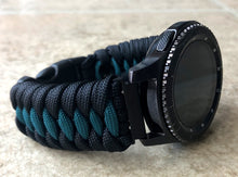 Load image into Gallery viewer, Samsung Galaxy Watch Band, Galaxy 42mm, Galaxy 46mm, Gear S3 Frontier, Gear S3 Classic, Gear Sport, 550 Paracord Watch Band.