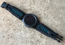 Load image into Gallery viewer, Samsung Galaxy Watch Band, Galaxy 42mm, Galaxy 46mm, Gear S3 Frontier, Gear S3 Classic, Gear Sport, 550 Paracord Watch Band.