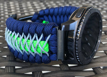 Load image into Gallery viewer, Samsung Galaxy Watch Band, Galaxy 42mm, Galaxy 46mm, Gear S3 Frontier, Gear S3 Classic, Gear Sport, 550 Paracord Watch Band.
