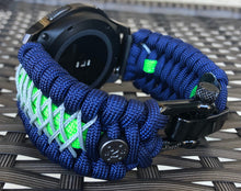 Load image into Gallery viewer, Samsung Galaxy Watch Band, Galaxy 42mm, Galaxy 46mm, Gear S3 Frontier, Gear S3 Classic, Gear Sport, 550 Paracord Watch Band.