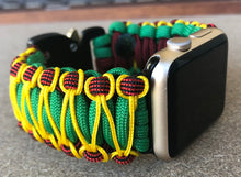 Lade das Bild in den Galerie-Viewer, Paracord Watch Band compatible with Apple Watch Series 1, 2, 3, 4, 5, 6, 7 & SE (watch not included)