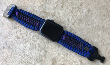 Load image into Gallery viewer, Personalized Paracord Watch Band for Apple Watch Series 1-11, Ultra, Ultra 2, Ultra 3, and SE (watch not included).