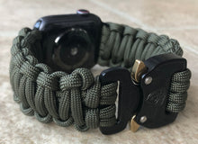 Lade das Bild in den Galerie-Viewer, Paracord Watch Band compatible with Apple Watch Series 1, 2, 3, 4, 5, 6, 7, 8, Ultra & SE (watch not included)