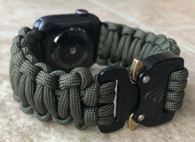 Load image into Gallery viewer, Personalized Paracord Watch Band for Apple Watch Series 1-11, Ultra, Ultra 2, Ultra 3, and SE (watch not included).