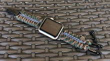 Lade das Bild in den Galerie-Viewer, Paracord Watch Band compatible with Apple Watch Series 1, 2, 3, 4, 5, 6, 7 & SE (watch not included)