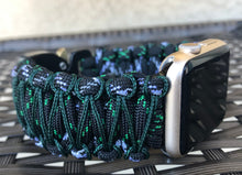 Lade das Bild in den Galerie-Viewer, Paracord Watch Band compatible with Apple Watch Series 1, 2, 3, 4, 5, 6, 7 & SE (watch not included)