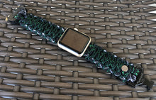 Lade das Bild in den Galerie-Viewer, Paracord Watch Band compatible with Apple Watch Series 1, 2, 3, 4, 5, 6, 7 & SE (watch not included)