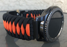 Load image into Gallery viewer, Samsung Galaxy Watch Band, Galaxy 42mm, Galaxy 46mm, Gear S3 Frontier, Gear S3 Classic, Gear Sport, 550 Paracord Watch Band.