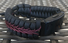Load image into Gallery viewer, Paracord watch band personalized to replace bands for Fitbit Inspire, Fitbit Luxe, and Fitbit Alta (watch not included).