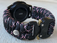 Load image into Gallery viewer, Samsung Galaxy Watch Band, Galaxy 42mm, Galaxy 46mm, Gear S3 Frontier, Gear S3 Classic, Gear Sport, 550 Paracord Watch Band.