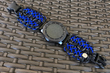 Load image into Gallery viewer, Samsung Galaxy Watch Band, Galaxy 42mm, Galaxy 46mm, Gear S3 Frontier, Gear S3 Classic, Gear Sport, 550 Paracord Watch Band.