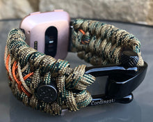 Load image into Gallery viewer, Paracord Watch Band compatible with Fitbit Versa 1, Versa Lite, Versa 2, Versa 3, Versa 4, Sense, Sense 2 (watch not included).