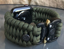 Charger l'image dans la galerie, Paracord Watch Band compatible with Apple Watch Series 1, 2, 3, 4, 5, 6, 7, 8, Ultra & SE (watch not included)