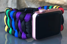 Lade das Bild in den Galerie-Viewer, Paracord Watch Band compatible with Apple Watch Series 1, 2, 3, 4, 5, 6, 7 & SE (watch not included)