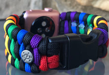 Lade das Bild in den Galerie-Viewer, Paracord Watch Band compatible with Apple Watch Series 1, 2, 3, 4, 5, 6, 7 & SE (watch not included)