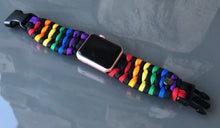 Lade das Bild in den Galerie-Viewer, Paracord Watch Band compatible with Apple Watch Series 1, 2, 3, 4, 5, 6, 7 & SE (watch not included)