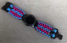 Load image into Gallery viewer, Samsung Galaxy Watch Band, Galaxy 42mm, Galaxy 46mm, Gear S3 Frontier, Gear S3 Classic, Gear Sport, 550 Paracord Watch Band.