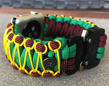 Lade das Bild in den Galerie-Viewer, Paracord Watch Band compatible with Apple Watch Series 1, 2, 3, 4, 5, 6, 7 & SE (watch not included)