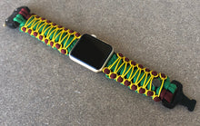 Lade das Bild in den Galerie-Viewer, Paracord Watch Band compatible with Apple Watch Series 1, 2, 3, 4, 5, 6, 7 & SE (watch not included)