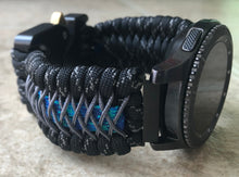 Load image into Gallery viewer, Samsung Galaxy Watch Band, Galaxy 42mm, Galaxy 46mm, Gear S3 Frontier, Gear S3 Classic, Gear Sport, 550 Paracord Watch Band.