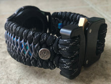 Load image into Gallery viewer, Samsung Galaxy Watch Band, Galaxy 42mm, Galaxy 46mm, Gear S3 Frontier, Gear S3 Classic, Gear Sport, 550 Paracord Watch Band.