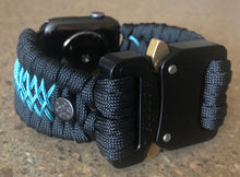 Cargar imagen en el visor de la galería, Paracord Watch Band compatible with Apple Watch Series 1, 2, 3, 4, 5, 6, 7 & SE (watch not included)