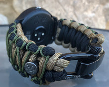 Lade das Bild in den Galerie-Viewer, Paracord Watch Band compatible with Garmin Approach S12, Approach S40, Approach S42, D2 Air, Vivoactive 3S, Vivoactive 3, Vivoactive 3 Music, Vivoactive 4S, Vivoactive 4, Venu, Venu 2S, Venu 2, Venu SQ, Venu Music (watch not included)