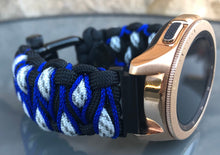 Charger l'image dans la galerie, Samsung Galaxy Watch Band, Galaxy 42mm, Galaxy 46mm, Gear S3 Frontier, Gear S3 Classic, Gear Sport, 550 Paracord Watch Band.