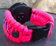Load image into Gallery viewer, Paracord Watch Band compatible with Garmin Approach S12, Approach S40, Approach S42, D2 Air, Vivoactive 3S, Vivoactive 3, Vivoactive 3 Music, Vivoactive 4S, Vivoactive 4, Venu, Venu 2S, Venu 2, Venu SQ, Venu Music (watch not included)