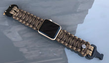 Load image into Gallery viewer, Personalized Paracord Watch Band for Apple Watch Series 1-11, Ultra, Ultra 2, Ultra 3, and SE (watch not included).