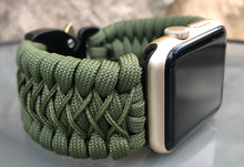 Lade das Bild in den Galerie-Viewer, Paracord Watch Band compatible with Apple Watch Series 1, 2, 3, 4, 5, 6, 7 & SE (watch not included)