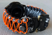 Load image into Gallery viewer, Samsung Galaxy Watch Band, Galaxy 42mm, Galaxy 46mm, Gear S3 Frontier, Gear S3 Classic, Gear Sport, 550 Paracord Watch Band.