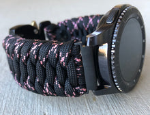 Load image into Gallery viewer, Samsung Galaxy Watch Band, Galaxy 42mm, Galaxy 46mm, Gear S3 Frontier, Gear S3 Classic, Gear Sport, 550 Paracord Watch Band.