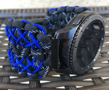 Load image into Gallery viewer, Samsung Galaxy Watch Band, Galaxy 42mm, Galaxy 46mm, Gear S3 Frontier, Gear S3 Classic, Gear Sport, 550 Paracord Watch Band.