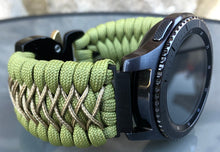 Charger l'image dans la galerie, Samsung Galaxy Watch Band, Galaxy 42mm, Galaxy 46mm, Gear S3 Frontier, Gear S3 Classic, Gear Sport, 550 Paracord Watch Band.
