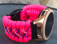 Load image into Gallery viewer, Samsung Galaxy Watch Band, Galaxy 42mm, Galaxy 46mm, Gear S3 Frontier, Gear S3 Classic, Gear Sport, 550 Paracord Watch Band.