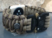 Lade das Bild in den Galerie-Viewer, Paracord Watch Band compatible with Apple Watch Series 1, 2, 3, 4, 5, 6, 7, 8, Ultra & SE (watch not included)