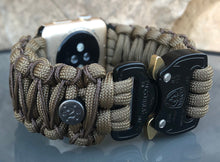 Load image into Gallery viewer, Personalized Paracord Watch Band for Apple Watch Series 1-11, Ultra, Ultra 2, Ultra 3, and SE (watch not included).