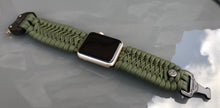 Lade das Bild in den Galerie-Viewer, Paracord Watch Band compatible with Apple Watch Series 1, 2, 3, 4, 5, 6, 7 & SE (watch not included)