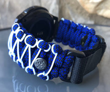Load image into Gallery viewer, Samsung Galaxy Watch Band, Galaxy 42mm, Galaxy 46mm, Gear S3 Frontier, Gear S3 Classic, Gear Sport, 550 Paracord Watch Band.