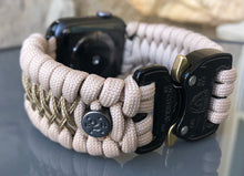 Load image into Gallery viewer, Personalized Paracord Watch Band for Apple Watch Series 1-11, Ultra, Ultra 2, Ultra 3, and SE (watch not included).
