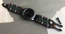 Load image into Gallery viewer, Samsung Galaxy Watch Band, Galaxy 42mm, Galaxy 46mm, Gear S3 Frontier, Gear S3 Classic, Gear Sport, 550 Paracord Watch Band.
