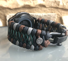 Load image into Gallery viewer, Samsung Galaxy Watch Band, Galaxy 42mm, Galaxy 46mm, Gear S3 Frontier, Gear S3 Classic, Gear Sport, 550 Paracord Watch Band.