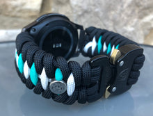Load image into Gallery viewer, Samsung Galaxy Watch Band, Galaxy 42mm, Galaxy 46mm, Gear S3 Frontier, Gear S3 Classic, Gear Sport, 550 Paracord Watch Band.