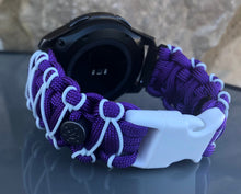 Load image into Gallery viewer, Samsung Galaxy Watch Band, Galaxy 42mm, Galaxy 46mm, Gear S3 Frontier, Gear S3 Classic, Gear Sport, 550 Paracord Watch Band.