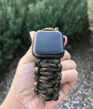 Cargar imagen en el visor de la galería, Paracord Watch Band compatible with Apple Watch Series 1, 2, 3, 4, 5, 6, 7 & SE (watch not included)