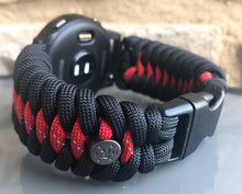 Charger l'image dans la galerie, Paracord Watch Band compatible with Garmin Approach S12, Approach S40, Approach S42, D2 Air, Vivoactive 3S, Vivoactive 3, Vivoactive 3 Music, Vivoactive 4S, Vivoactive 4, Venu, Venu 2S, Venu 2, Venu SQ, Venu Music (watch not included)