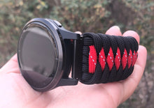 Charger l'image dans la galerie, Paracord Watch Band compatible with Garmin Approach S12, Approach S40, Approach S42, D2 Air, Vivoactive 3S, Vivoactive 3, Vivoactive 3 Music, Vivoactive 4S, Vivoactive 4, Venu, Venu 2S, Venu 2, Venu SQ, Venu Music (watch not included)